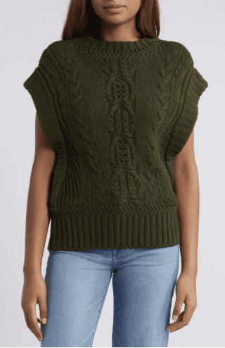 WW cable knit sweater